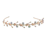 Max Rhinestone Wedding Tiara Bridal Headband Queen Tiara Princess Crow Rose Gold