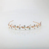Max Rhinestone Wedding Tiara Bridal Headband Queen Tiara Princess Crow Rose Gold