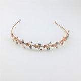 Max Rhinestone Wedding Tiara Bridal Headband Queen Tiara Princess Crow Rose Gold