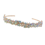 Max Rhinestone Wedding Tiara Bridal Headband Queen Tiara Crown Rose Gold