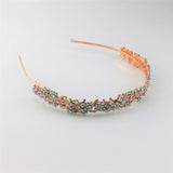 Max Rhinestone Wedding Tiara Bridal Headband Queen Tiara Crown Rose Gold