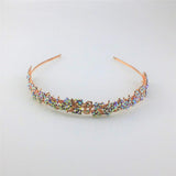 Max Rhinestone Wedding Tiara Bridal Headband Queen Tiara Crown Rose Gold