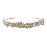 Max Rhinestone Wedding Tiara Bridal Headband Queen Tiara Crown Rose Gold