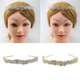 Max Rhinestone Wedding Tiara Bridal Headband Queen Tiara Crown Rose Gold