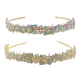 Max Rhinestone Wedding Tiara Bridal Headband Queen Tiara Crown Rose Gold