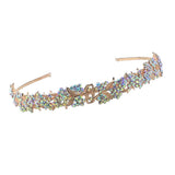 Max Rhinestone Wedding Tiara Bridal Headband Queen Tiara Crown Rose Gold