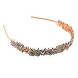 Max Rhinestone Wedding Tiara Bridal Headband Queen Tiara Crown Rose Gold