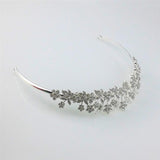 Max 1 PC Bride Crown Headband Rhinestone Plum Crown Bridal Jewelry Silver