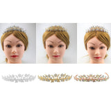 Max 1 PC Bride Crown Headband Rhinestone Plum Crown Bridal Jewelry Silver