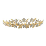 Max 1 PC Bride Crown Headband Rhinestone Plum Crown Bridal Jewelry Golden