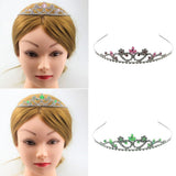 Max Bridal Rhinestone Tiara Crown Queen Hair Accessories Pink