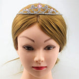 Max Bridal Rhinestone Tiara Crown Queen Hair Accessories Pink