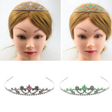 Max Bridal Rhinestone Tiara Crown Queen Hair Accessories Pink