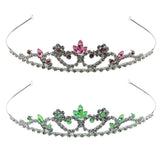Max Bridal Rhinestone Tiara Crown Queen Hair Accessories Pink