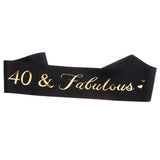Max Birthday Anniversary Party Shoulder Strap Fancy Dress 40 years old Black