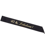 Max Birthday Anniversary Party Shoulder Strap Fancy Dress 40 years old Black