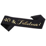 Max Birthday Anniversary Party Shoulder Strap Fancy Dress 40 years old Black