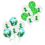 Max 10PCS Latex Dinosaur Balloon Party Wedding Decor 5 dinosaurs 5 Green sequins