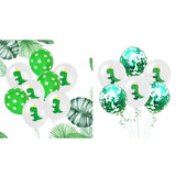 Max 10PCS Latex Dinosaur Balloon Party Wedding Decor 5 dinosaurs 5 Green sequins