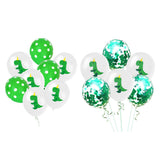 Max 10PCS Latex Dinosaur Balloon Party Wedding Decor 5 dinosaurs 5 Green sequins