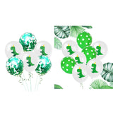 Max 10PCS Latex Dinosaur Balloon Party Wedding Decor 5 dinosaurs 5 Green sequins