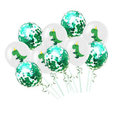 Max 10PCS Latex Dinosaur Balloon Party Wedding Decor 5 dinosaurs 5 Green sequins