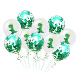 Max 10PCS Latex Dinosaur Balloon Party Wedding Decor 5 dinosaurs 5 Green sequins