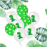 Max 10PCS Latex Dinosaur Balloon Party Wedding Decor 5 dinosaurs 5 Green sequins