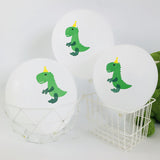Max 10PCS Latex Dinosaur Balloon Party Wedding Decor 5 dinosaurs 5 Green sequins