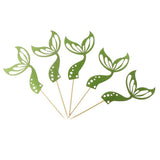 Max 5pcs Novelty Mermaid Tail Flashing Birthday Cake Topper - Baby Shower Green
