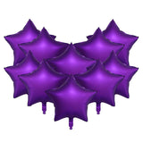 10pcs Inflatable Pentagram Balloons For Birthday Party Decoration Purple