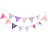Max Happy Birthday Bunting Banner Pennant Hanging Garland Photo Prop Red