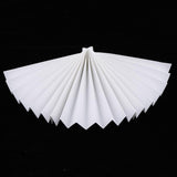 Max Various Size Paper Folding Hand Fan White Wedding & Party Favors  60cm