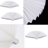Max Various Size Paper Folding Hand Fan White Wedding & Party Favors  60cm