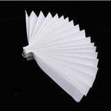 Max Various Size Paper Folding Hand Fan White Wedding & Party Favors  60cm