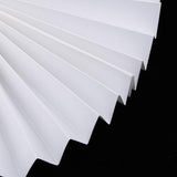 Max Various Size Paper Folding Hand Fan White Wedding & Party Favors  70cm