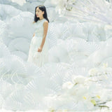 Max Various Size Paper Folding Hand Fan White Wedding & Party Favors  80cm