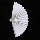 Max Various Size Paper Folding Hand Fan White Wedding & Party Favors  80cm