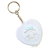 Max Heart Shaped Tape Measure Keychain For Creative Gift Wedding Party Favor Blue