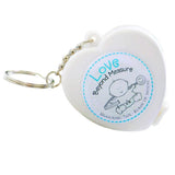 Max Heart Shaped Tape Measure Keychain For Creative Gift Wedding Party Favor Blue