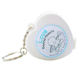 Max Heart Shaped Tape Measure Keychain For Creative Gift Wedding Party Favor Blue