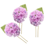 Max 3Pcs/Set Bridal Flower Hairpin Hair Ornament Headwear Jewelry Lavender