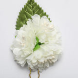 Max 3Pcs/Set Bridal Flower Hairpin Hair Ornament Headwear Jewelry Milky white