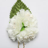 Max 3Pcs/Set Bridal Flower Hairpin Hair Ornament Headwear Jewelry Milky white