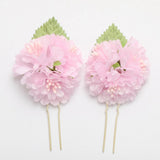 Max 3Pcs/Set Bridal Flower Hairpin Hair Ornament Headwear Jewelry Pink