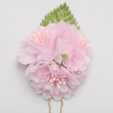 Max 3Pcs/Set Bridal Flower Hairpin Hair Ornament Headwear Jewelry Pink