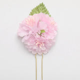 Max 3Pcs/Set Bridal Flower Hairpin Hair Ornament Headwear Jewelry Pink