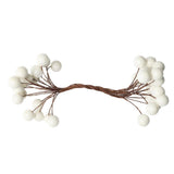 Max 200Pcs Artificial Foam Berry Flower Wedding Bouquet DIY Craft Decor White