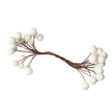 Max 200Pcs Artificial Foam Berry Flower Wedding Bouquet DIY Craft Decor White