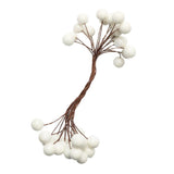 Max 200Pcs Artificial Foam Berry Flower Wedding Bouquet DIY Craft Decor White